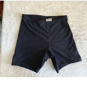 Nike Womens Dark Mavy Compression Running Shorts Rear Zip Pocket Size M 8-10